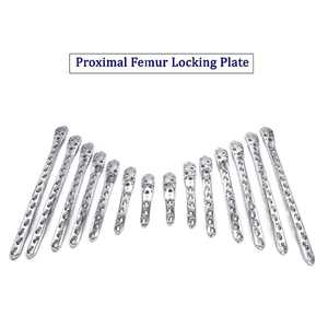 Ensemble de plaques de fixation proximales du fémur, 14 pièces, 7L 7R, acier inoxydable, instrument chirurgical vétérinaire manuel pour la fixation osseuse des animaux - Product Image 2