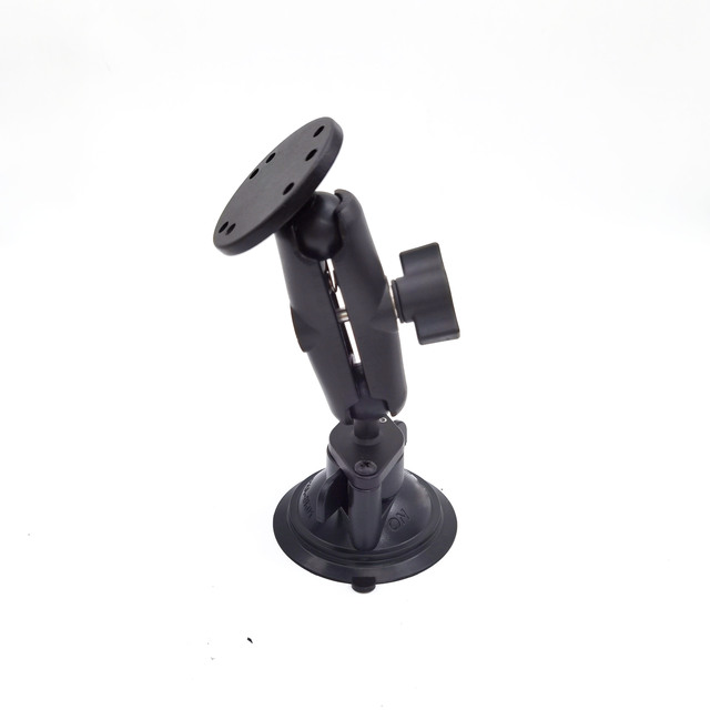 25 mm B Size GPS Round Plate Diamond Ball Base Suction Cup RAM Mount with 1" Bolt Head Adapter
