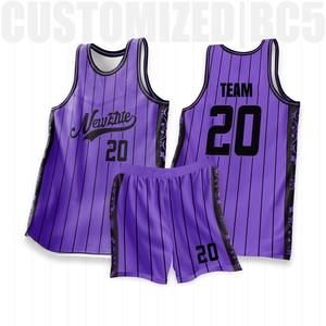 Ensemble d'uniformes de basket-ball sans manches réversible en maille 100% polyester de haute qualité personnalisé pour l'entraînement des hommes adultes - Product Image 2