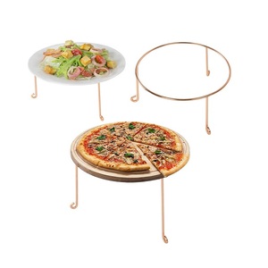 Juego de 3 soportes elevadores de pizza de diferentes tamaños Soporte de exhibición de pizza de color negro de último diseño al precio más barato - Product Image 5