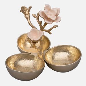 Standard Hammered Stainless Steel Dry Fruit <b>Serving</b> <b>Bowl</b> With Gold Metal Stand For Party And Festive Catering <b>Serving</b> <b>Bowl</b> - Product Image 6