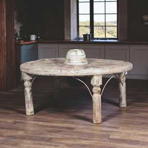 Handmade Wooden <b>Table</b> <b>Rustic</b> Elegant Design Durable <b>Set</b> for Living Room <b>Dining</b> Home Office School-Modern Farmhouse Style - Product Image 1
