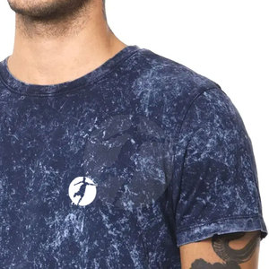T-shirt personnalisé en maille coupe ajustée délavé à l'acide pour homme - Haute qualité, séchage rapide et respirant, grandes tailles pour adultes - Product Image 4