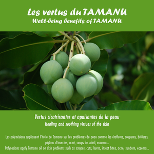 Aceite de Monoi ECOCERT COSMOS Tamanu de primera calidad al por mayor 100% ingredientes naturales para el cuidado de la piel sensible hecho en Tahití 120ml - Product Image 2