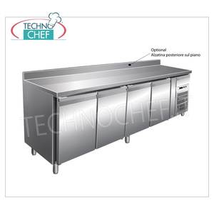 Equipo de Refrigeración Comercial Forcar G-GN4100TN, Mesa Frigorífica de 4 Puertas, Temperatura -2/+8C, 553 Litros, Ventilada, Clase C - Product Image 2