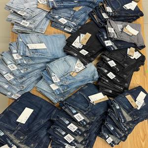 Nouveau 2025-2026 Jeans haut de gamme pour hommes et femmes, coupe droite, manches élastiques, coupe ample, délavage rétro, lot d'usine applicable - Product Image 3