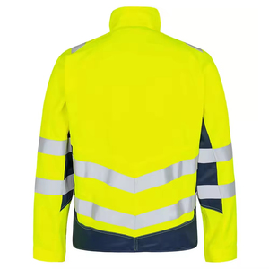 Vestes Softshell réfléchissantes extérieures de protection haute visibilité Construction coupe-vent vêtements de sécurité fermeture à glissière pour la randonnée - Product Image 2