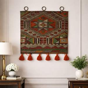 Moderno bohemio cuadrado abstracto geométrico lavable decoración colgante de pared tejido étnico para bodas cumpleaños aniversarios Pascua - Product Image 3