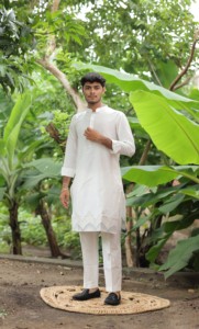 Kurta jacquard Aura menthe - Product Image 5