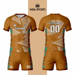 Wholesale <b>Heat</b>-Transfer Printed Soccer Uniform 100% Polyester Custom Team Name Quick Dry Eco-Friendly High Quality Unisex Adult - Product Image 3