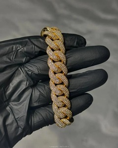 RB Gems Romantic VVS Diamond Heart Cut GIA Certified Bezel Set 6/8/10/12/14mm S925 Sterling Silver Iced Fine Charm Bracelet - Product Image 2