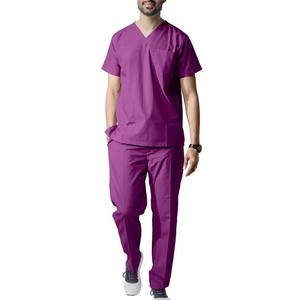 ชุดสครับแพทย์ผ้าฝ้าย 100% คุณภาพสูง สีและโลโก้สั่งทำได้ บริการ OEM - Product Image 1