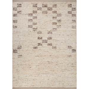 พรมขนสัตว์สีงาช้าง Blythe Ivory ลายเรขาคณิตแบบนามธรรม ถักด้วยมือ สำหรับตกแต่งบ้าน ห้องนั่งเล่น ทางเข้าบ้าน โถงทางเดิน รูปทรงสี่เหลี่ยมผืนผ้า ดีไซน์แบบจิ๊กซอว์ รุ่นใหม่ AKWL-1733 - Product Image 1