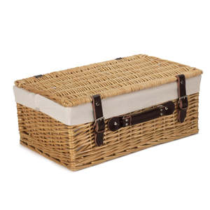 46cm for Buff Willow Wicker <b>Picnic</b> <b>Basket</b> Stylish and Eco-Friendly <b>Picnic</b> Bags - Product Image 3