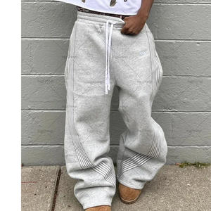 Mezcla de algodón Fleece Jogger pantalones de chándal con bolsillos logotipo personalizado impresión disponible - Product Image 5