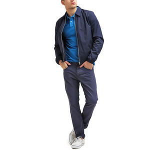 2023 nouveauté hommes Golf pour polos Logo brodé 100% coton uni à manches courtes nouveauté tissu tricoté solide - Product Image 5