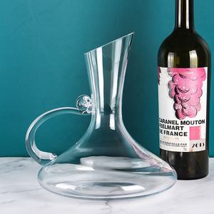 Sunyo 1300ml Carafe à <span class=keywords><strong>vin</strong></span> en verre cristal sans plomb avec poignée Verrerie <span class=keywords><strong>de</strong></span> luxe stockée pour la dégustation <span class=keywords><strong>de</strong></span> <span class=keywords><strong>vin</strong></span> Décantation <span class=keywords><strong>de</strong></span> <span class=keywords><strong>vin</strong></span> - Product Image 2