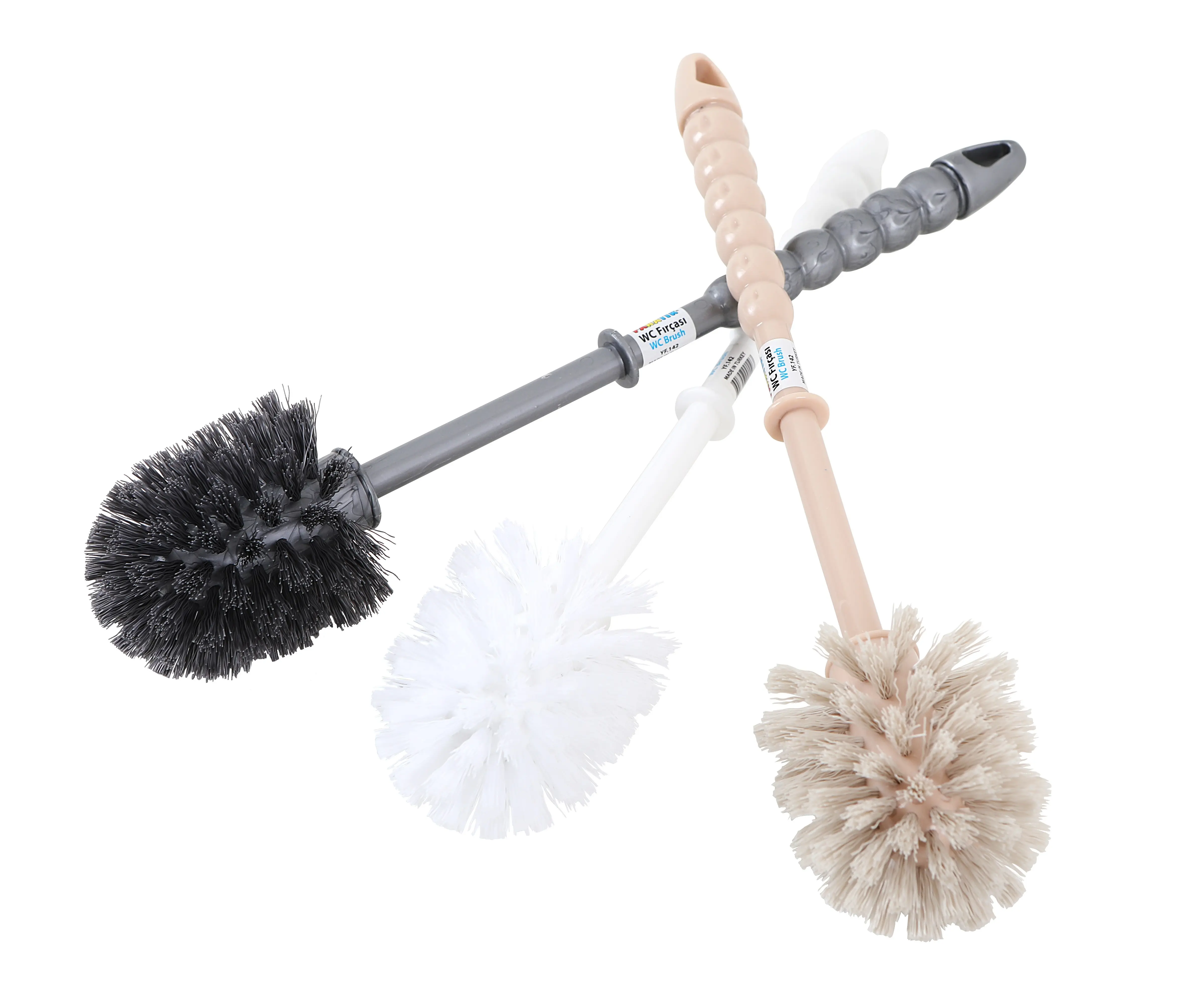 Brosse de toilette en plastique Durable et économique avec tête de brosse remplaçable, facile à nettoyer, fabriquée en turquie