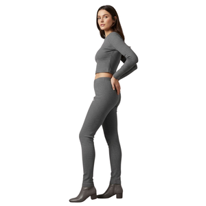 Women Waffle Knit Thermal Leggings High Waist Stretch Slim Fit <b>Warm</b> Winter <b>Tights</b> Soft Casual Lounge Pants Everyday Wear Comfort - Product Image 1