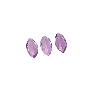 Améthyste naturelle 14x7mm Marquise à facettes 2.5 Ct. Pierre précieuse en vrac pour personnaliser vos bijoux - Product Image 3