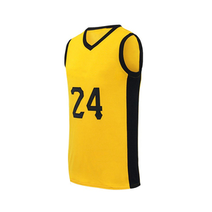 Vente en gros Personnalisable Basketball Team Jersey Nouveau design Réversible Uniforme Respirant Plus Size Options Techniques imprimées - Product Image 2