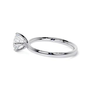 Bague ronde en or blanc massif 14K cultivée en laboratoire IGI Lab Créé Bijoux en diamant F Couleur VS1 Clarté pour la fabrication de bijoux - Product Image 5