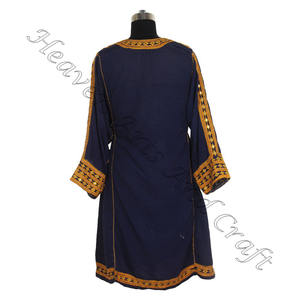 Vintage noir afghan Balochi robe à la main afghani/irani/balochi/pakistani/indien BDR038 femmes portent le meilleur design robe Vintage - Product Image 4