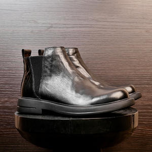 Chaussures Oxford en cuir de vachette pleine fleur avec talon amorti et design antidérapant, chaussures habillées pour hommes, chaussures en cuir - Product Image 1