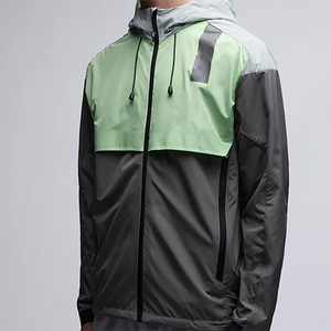 Chaqueta con Capucha Ligera de Bloques de Color OEM para Hombre, Impermeable, Cortavientos, Ropa Deportiva para Exteriores - Product Image 3