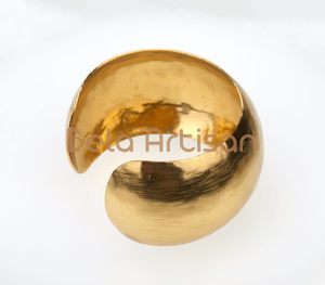 Handmade Wide Brass Cuff Bracelet Vintage Artisan <b>Jewelry</b> for Party for Wholesale Buyers or Earrings - Product Image 3