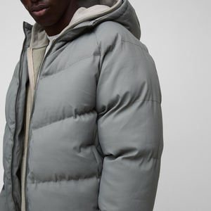 Veste d'hiver matelassée pour homme, style vintage, taille XL, avec logo brodé, 100% polyester, pour la saison printanière, fabrication OEM personnalisée - Product Image 6