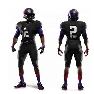 Uniformes de football américain de haute qualité pour hommes personnalisés Offre Spéciale à manches courtes avec un nouveau service OEM de conception - Product Image 3