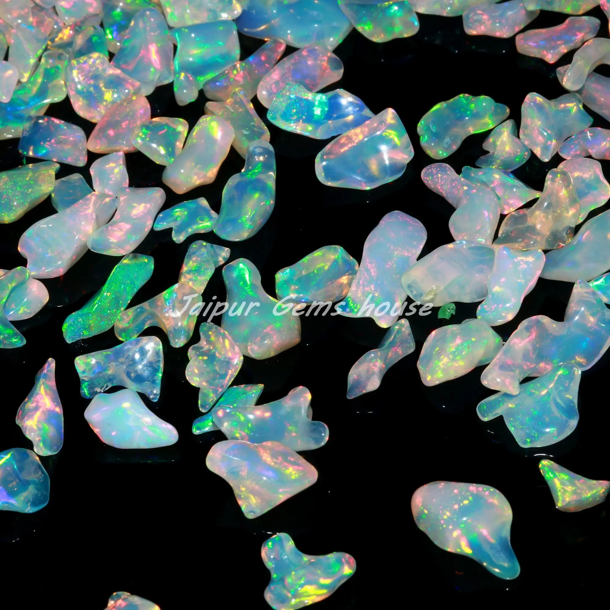 Hot Selling Natural Ethiopian Opal Ruw Ethiopopal Ketting Losse Edelsteen Kristal Kralen Fabricage Kralen Sieraden Maken