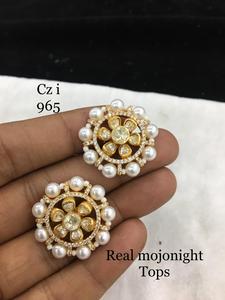 ต่างหู meenakari kundan ที่มีความต้องการสูงด้วยการออกแบบที่ซับซ้อนสำหรับการเยี่ยมชมวัดและการทำงานทางศาสนาจากซัพพลายเออร์ - Product Image 4