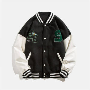 OEM Wholesale Custom High Quality Print Embroidered Varsity Jackets Custom Men Baseball Oversized Varsity Jacket for men - Product Image 2