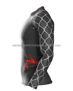 Nardon Apparel Ropa deportiva unisex Hombres Roman MMA Rash Guard Logotipo personalizado Grappling Jiu Jitsu BJJ Rashguard para adultos - Product Image 2