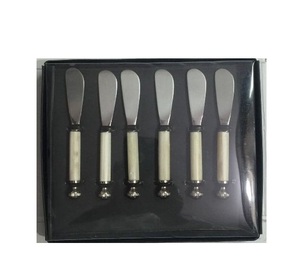 Ensemble de couteaux à beurre en métal de qualité supérieure avec manche de vadrouille Utilisation de la cuisine à domicile Prix Offre Spéciale avec emballage dans une boîte-cadeau - Product Image 2