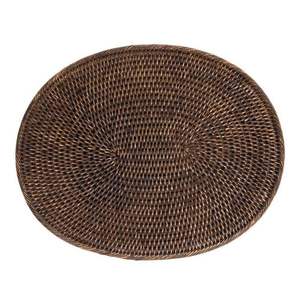 Sous-plat en rotin durable et écologique, artisanat, assiette de présentation/décoration murale pour mariage/table à manger, tapis et coussinets encastrés - Product Image 1