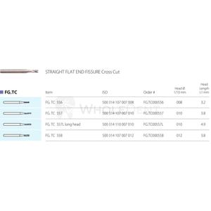 Fresas de carburo MDT FG para cirugía dental Fisura recta Corte cruzado plano Instrumentos quirúrgicos dentales - Product Image 1