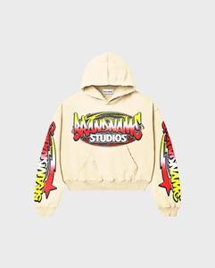 Diseño de logotipo personalizado Impreso Conjuntos de dos piezas personalizados para hombres Sun Fad Sudadera con capucha y pantalones Conjuntos de chándal para hombres - Product Image 2