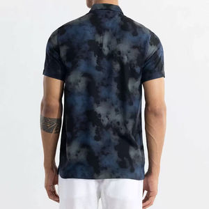 Meilleure vente Tie-Dye hommes pour polos Style décontracté solide matériau doux durable anti-rides respirant fabriqué - Product Image 2