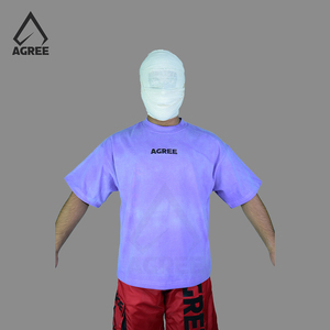 T-shirt Homme Personnalisé Brodé, Coupe Ample, Effet Délavé Vintage, 100% Coton Biologique, Écologique, Séchage Rapide, Manches Courtes - Product Image 2