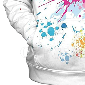 Jersey de algodón 100% para mujer, Sudadera con capucha, estilo básico, Color sólido, tamaño personalizado, invierno, informal, básico, con capucha, estampado de punto - Product Image 5