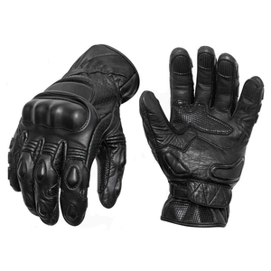 Venta al por mayor de alta calidad de cuero genuino guantes de moto de cuero de carreras de motos de dedo completo pantalla táctil guantes protectores de bicicleta - Product Image 6
