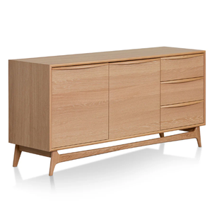 Buffet en teck massif avec finition couleur bois et matériaux de haute qualité pour usage intérieur. - Product Image 5