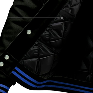 Zeta Phi Beta 1920 Sorority ZPB Blue <b>White</b> Varsity Letterman Jacket Greek Life Chenille Patch Founders Day Gear - Product Image 6