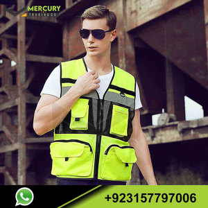 Gilet de sécurité haute visibilité simple de bonne qualité à bas prix/haute visibilité, hiver, vêtements de travail Service OEM gilet de sécurité de visibilité de qualité - Product Image 4