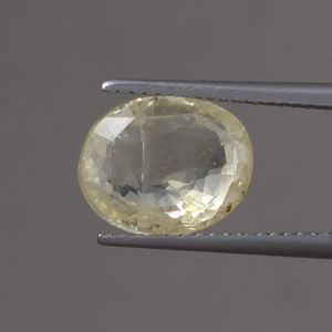 Zafiro Amarillo Natural, Gema Suelta, 100% Natural, Cambio de Color, Certificado IGI, Corte Ovalado de 11.5x9mm, 6.16 Quilates, Encerado/Aceitado - Product Image 1