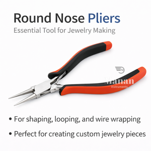 Pince à bec rond en acier inoxydable pour la fabrication de bijoux, outil de précision pour la création de boucles et le torsion de fils - Product Image 5