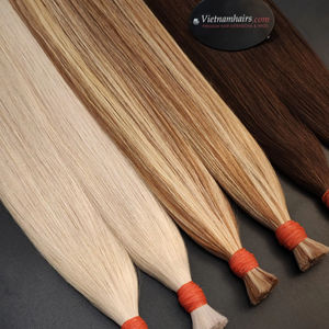 Más vendidos 2025 de alta calidad a granel al por mayor 100% extensiones de cabello humano virgen vietnamita recto onda de cutícula completa - Product Image 1